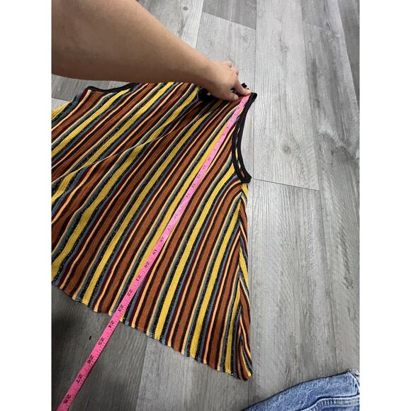 ZARA Knit Women's Colorful Striped Knit Tank Top Shimmer Sz L - Picture 6 of 7